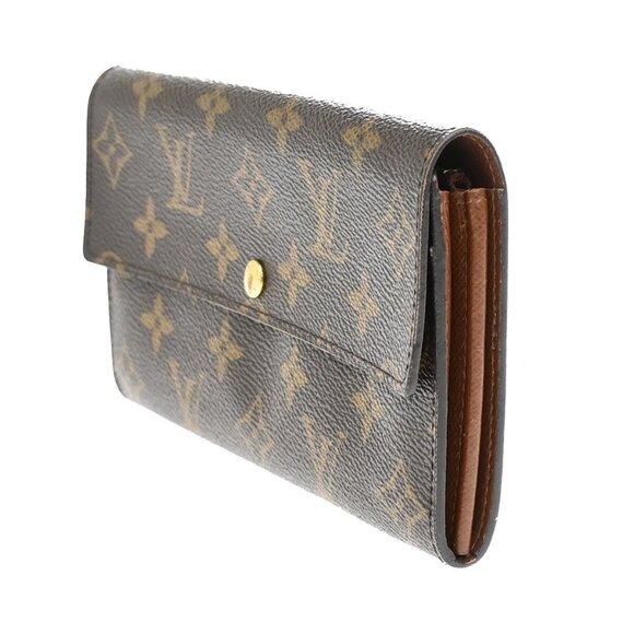 LOUIS VUITTON Porte Monnaie Credit Bifold Wallet Monogram Leather M61725 65EF219 - Picture 15 of 16